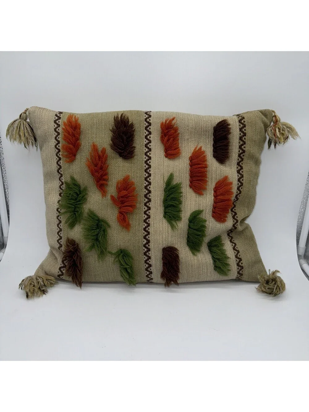 traditional kilim Style pillow boho decor vintage style 17” X 13”